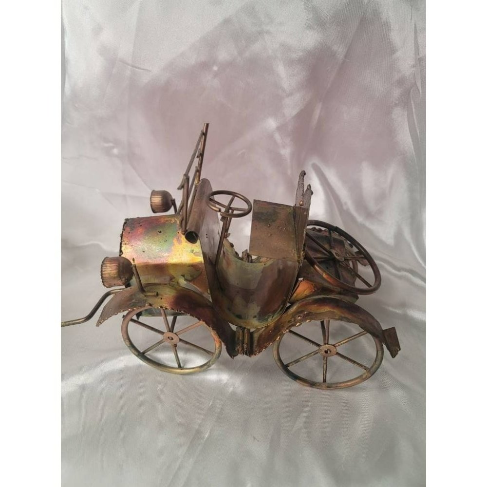 1970s Vintage Musical Brass Car.